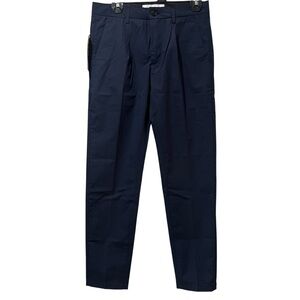 Department Five Pants Men 30 X 29”navy Blue Straight Leg Button‎ Fly Italy NEW